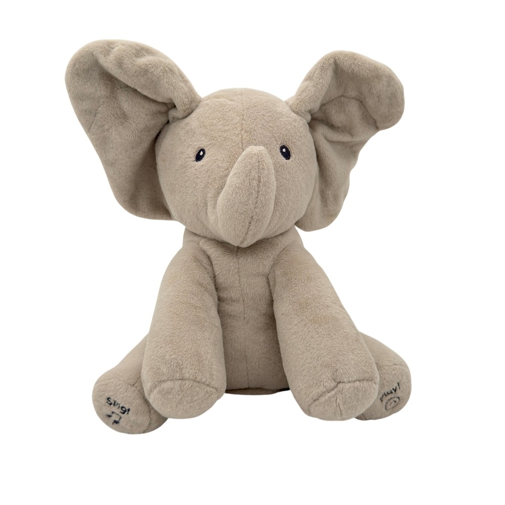 Baby GUND Flappy the Elephant Plush Sing & Play‎ Interactive Toy EUC